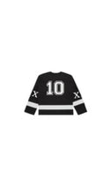 Load image into Gallery viewer, 10 Years in the Game hockey jersey
